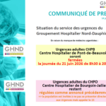 Lire la suite à propos de l’article Situation du service des urgences du Groupement Hospitalier Nord-Dauphiné